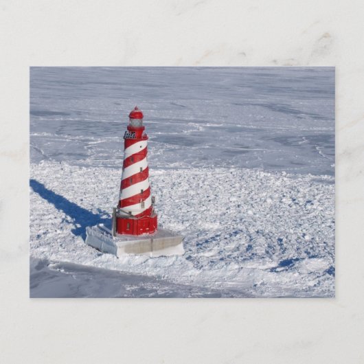 White Shoal Lighthouse Briefkaart (Voorkant)