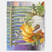White Shoe Lost in Pumpkin Patch Collage Fleece Deken (Voorkant)