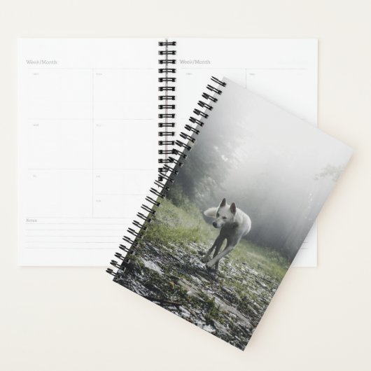 White Siberian Husky Planner (Display)