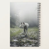 White Siberian Husky Planner (Achterkant)