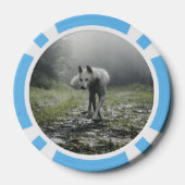 White Siberian Husky Poker Chips (Achterkant)