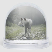 White Siberian Husky Sneeuwbol (Achterkant)