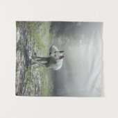 White Siberian Husky Wandkleed (Voorkant (horizontaal))