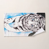 White Siberian Tiger Sow Bad Handdoek (Handdoek)