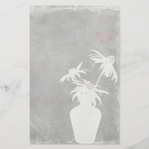 White Silhouette Briefpapier