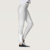 White Silhouette Dog Gray Stucco Leggings (Rechts)