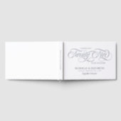 White Silver Foil 25e bruiloft Jubileum Gastenboek (Volledig)