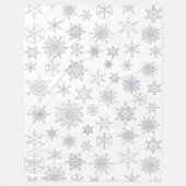 White & Silver-kerstfeestdromen Fleece Deken (Voorkant)