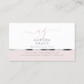 White Silver Serenity Visitekaartje (Achterkant)