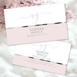 White Silver Serenity Visitekaartje