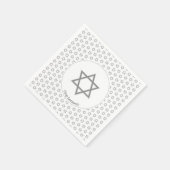White Silver  | STAR VAN DAVID-papier Servet (Hoek)