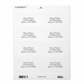 White Simple Plain Shipping Labels (Full Sheet)