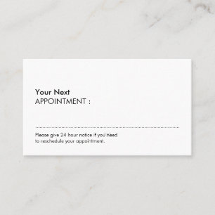 White Simple Professional-benoeming Visitekaartje