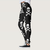White Skull and Crossbones Pattern Leggings (Links)