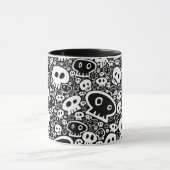 White Skull Pattern Mok (Midden)