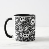 White Skull Pattern Mok (Links)