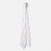White Sloop Sailboot Stropdas (Voorkant)