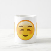 White Smilling Face Emoji Koffiemok (Center)