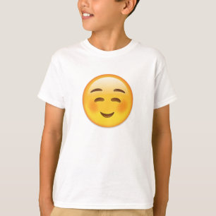 White Smilling Face Emoji T-shirt