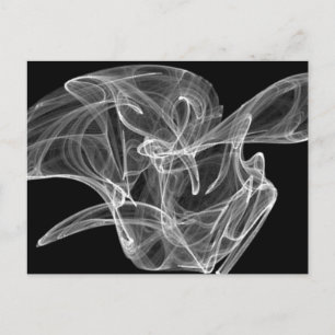 White Smoke Fractal Briefkaart