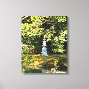 White Snake Pagoda / Hakuja No Tsuka Canvas Afdruk
