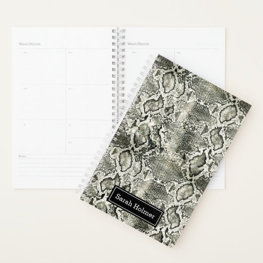 White Snake print Planner (Display)
