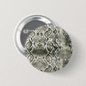 White Snake print Ronde Button 5,7 Cm (Voorkant /achterkant)