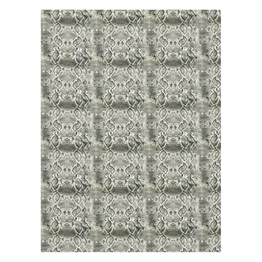 White Snake print Tafelkleed (Voorkant)