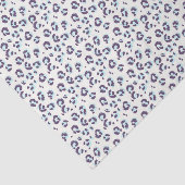 White Sneeuwleopard Animal Print Tissuepapier (Detail)