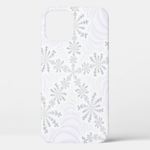 White Snowflake Fractal iPhone 12 Hoesje