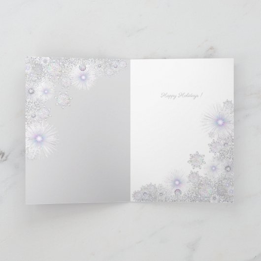 White Snowflake Kaart (Binnen)