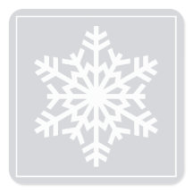 White Snowflake kerstfeestdag cadeaulabels