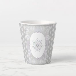 White Snowflake Latte Mok
