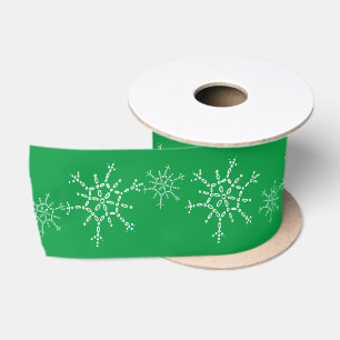 White Snowflakes Custom Color kerstlint Lint