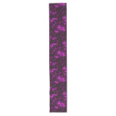 White Snowflakes Deep Paarse Bkgrd Table Runner Lange Tafelloper (Voorkant)