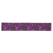 White Snowflakes Deep Paarse Bkgrd Table Runner Lange Tafelloper (Horizontaal)