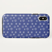 White Snowflakes Pattern Case-Mate iPhone Case (Achterkant (horizontaal))