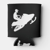 White-Snowmobile Blikjeskoeler (Voorkant)