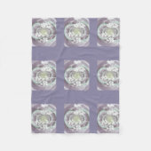 White Snowy Trees Fleece Blanket (Voorkant)
