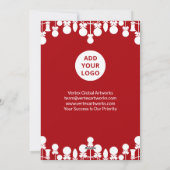 White Space Holiday Kaart | Aangepaste branding (Achterkant)
