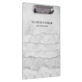 White Sparkle Glitter Klembord (Rechts)