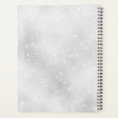 White Sparkle Glitter Planner (Achterkant)