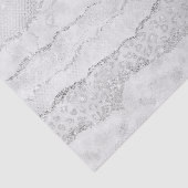 White Sparkle Glitter Tissuepapier (Detail)