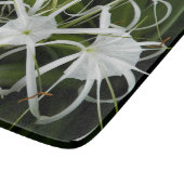 White Spider Lilies Floral Snijplank (Hoek)