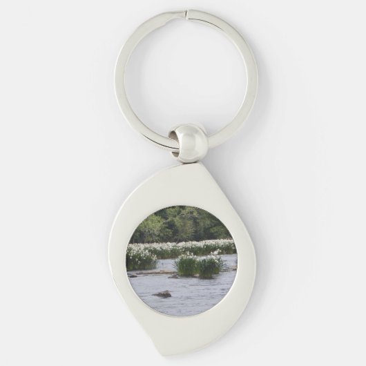 White Spider Lily key chain  Sleutelhanger (Voorkant)