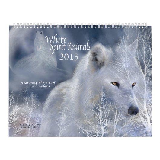 White Spirit Animals Art Agenda 2013 Kalender (Hoes)