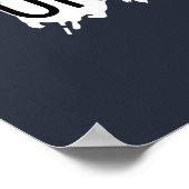 White Splash Funny Cat Quote Poster (Hoek)