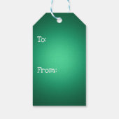 White spot-on-green cadeaulabel (Achterkant)