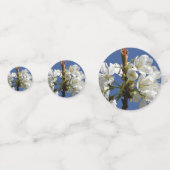 White Spring Bloom Confetti (Achterkanten)