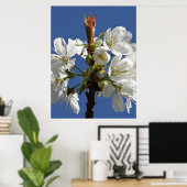 White Spring Bloom Poster (Thuiskantoor)